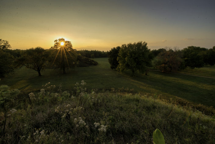 Sunset over Round Top