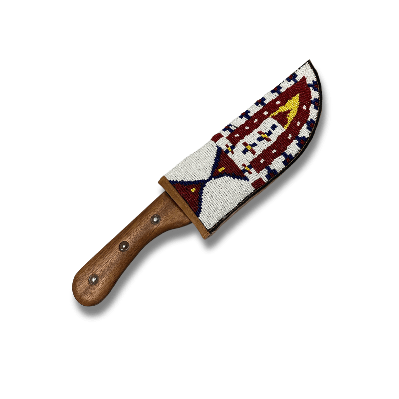 Knife w/ Beaded Sheath