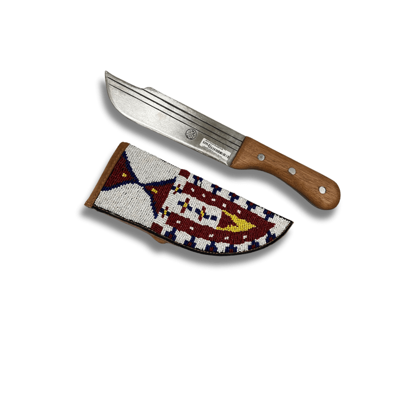 Knife w/ Beaded Sheath - Image 2