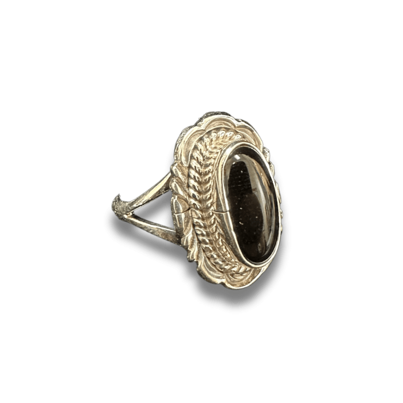 Handmade 925 Sterling Silver Black Onyx Deaigner Ring, Weight: 10g Approx,  4-16 Us Size Available at Rs 1299/piece in Jaipur