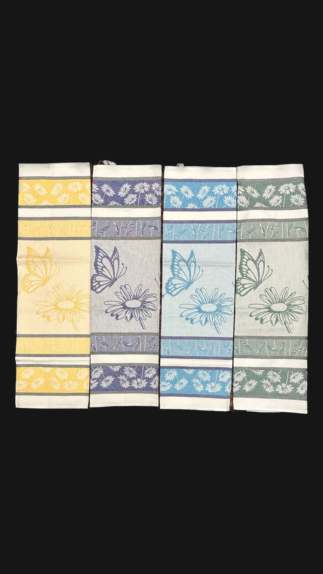 Edelweiss Jacquard Woven Kitchen Tea Towels – Side Variation