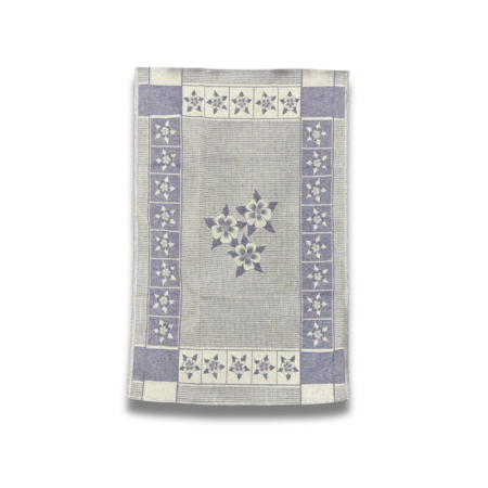 Edelweiss Jacquard Tea Towel - Side Variation - Red