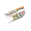 Knife w/ Beaded Sheath - Birds - Image 2