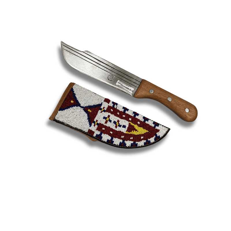 Knife w/ Beaded Sheath – Birds – Cahokia Mounds