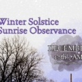 Winter Solstice Sunrise Observance