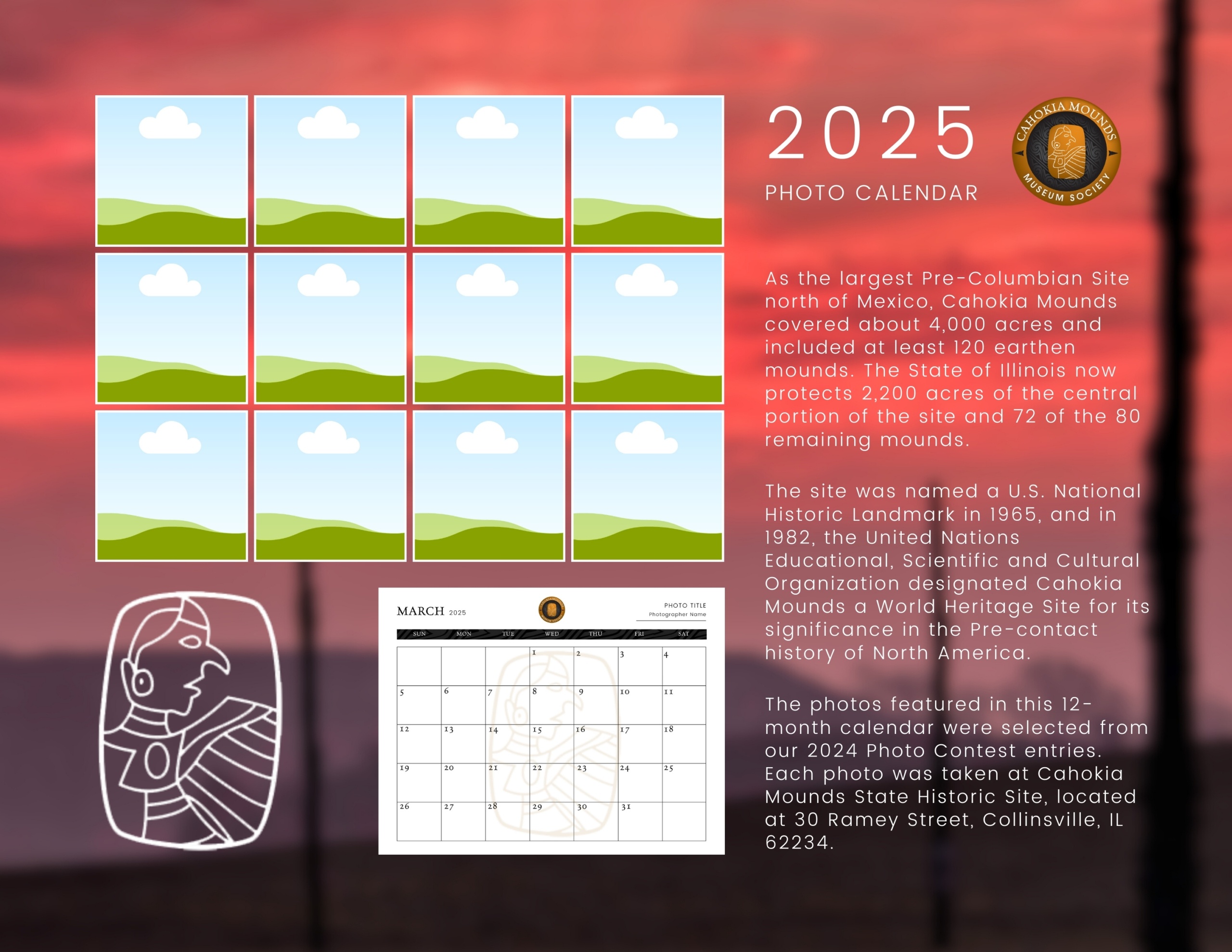 Photo Calendar Contest 2024 Cahokia Mounds State Historic Site