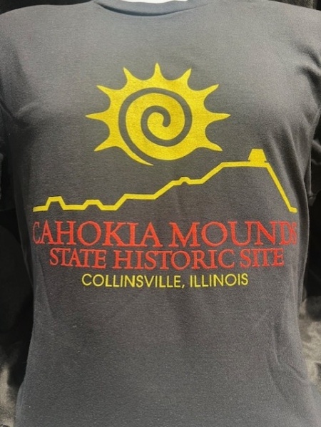 Cahokia Mounds Black T-Shirt