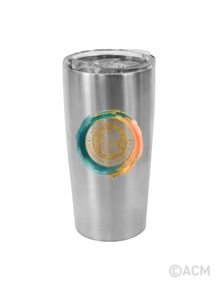 Cahokia Mounds Birdman Steel Tumbler