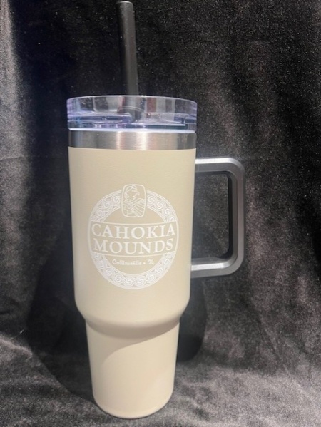 Cahokia Mounds Tumbler Tan