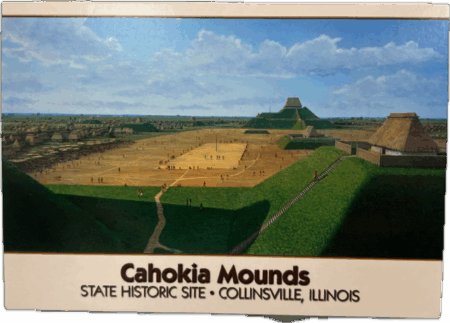 Cahokia Mounds Grand Plaza Postcard