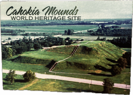 Cahokia Mounds Monk's Mound Postcard